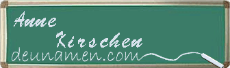 Anne Kirschen Visitenkarte